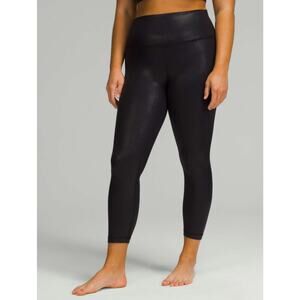 Lululemon Align High-Rise Pant‎ 25" *Shine Radiate Foil Print Black NWT